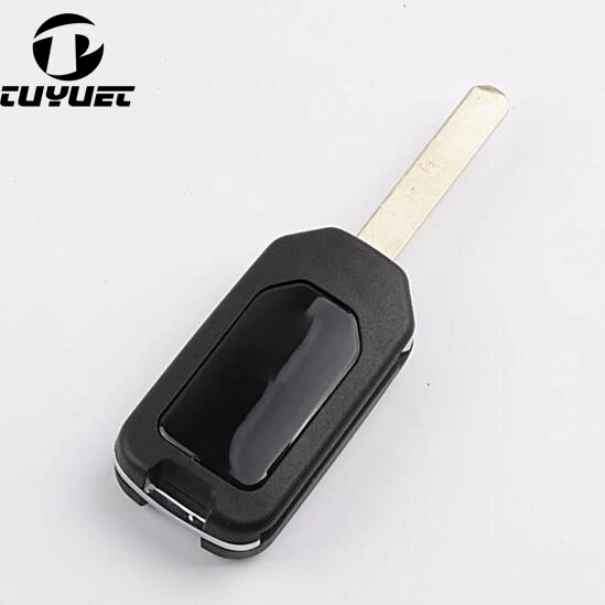 Coque de clé télécommande repliable à 3 boutons, pour HONDA ACCORD CRV CIVIC ODYSSEY