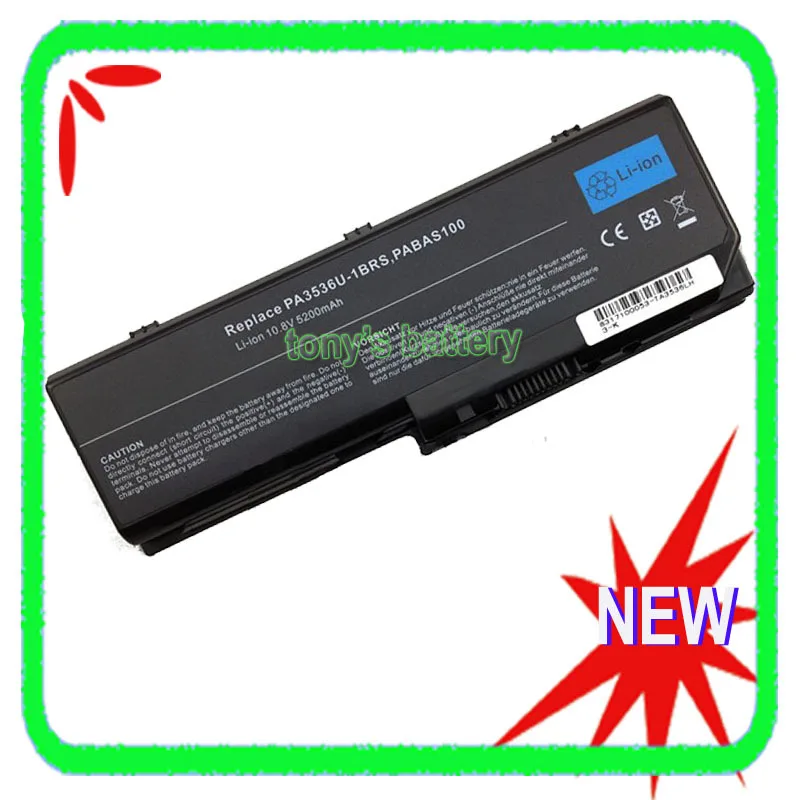 PA3536U-1BRS Battery For Toshiba Satellite P200 P300 P200D P205 P205D L350 L350D L355D P300D P305 X205 X200 PA3537U