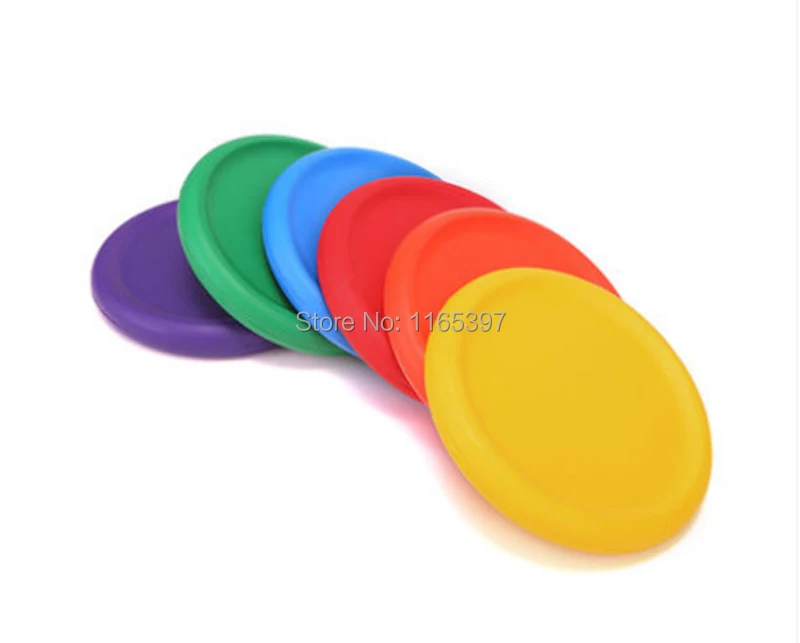 2pc High quality fun soft rubber foam flying disc kids games toys children teenage PE physical training team sports activity