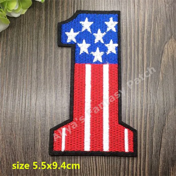 1 pcs Math Numbers embroidered iron on patches badges cloth accessories popular clothing bag hat Patches Appliques