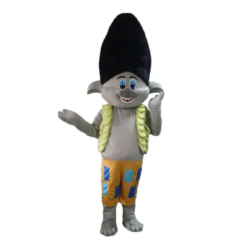 Poppy From Dream Works Cosplay filme TROLLS Halloween Costume, Mascote vestido extravagante, tamanho adulto, Novo