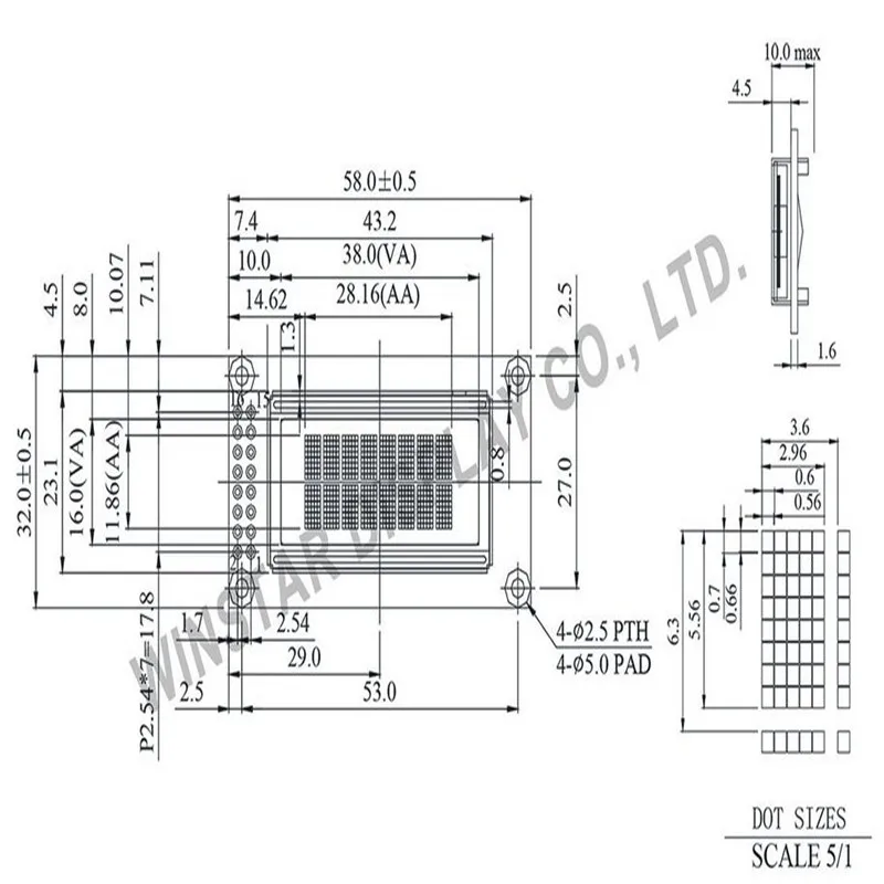 WEH000802 Winstar low power 8x2 (8 Characters x 2 lines) OLED to replace your existing STN character display or new and original