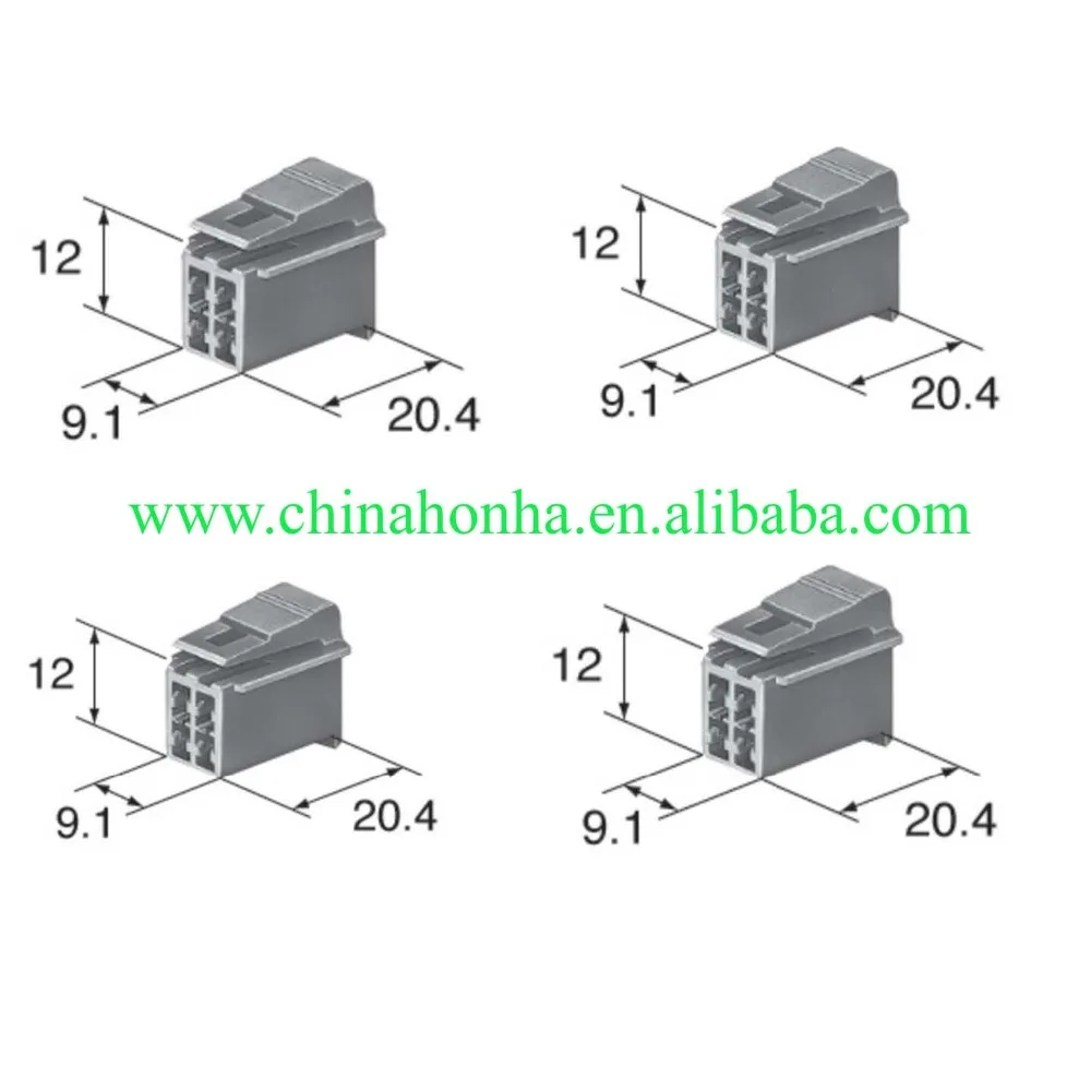 

Free shipping 10/20 pcs sumitomo 4pin auto plastic housing plug electrical unsealed cable connector 6090-1011