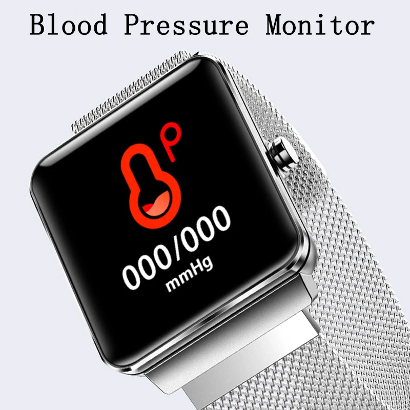 

Blood Pressure Tracker Smart Band APP Notice Clock Reminder Smart Wristband Heart Rate Alarm Dynamic UI Sports Smart Bracelet