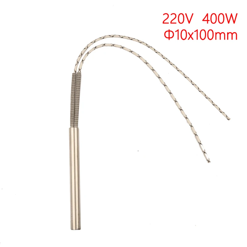 10 sztuk 10 * 100 mm rury grzewczej kasety o mocy 400 W, średnica rury 10 mm. Element grzejny Cylindryczny rurowy