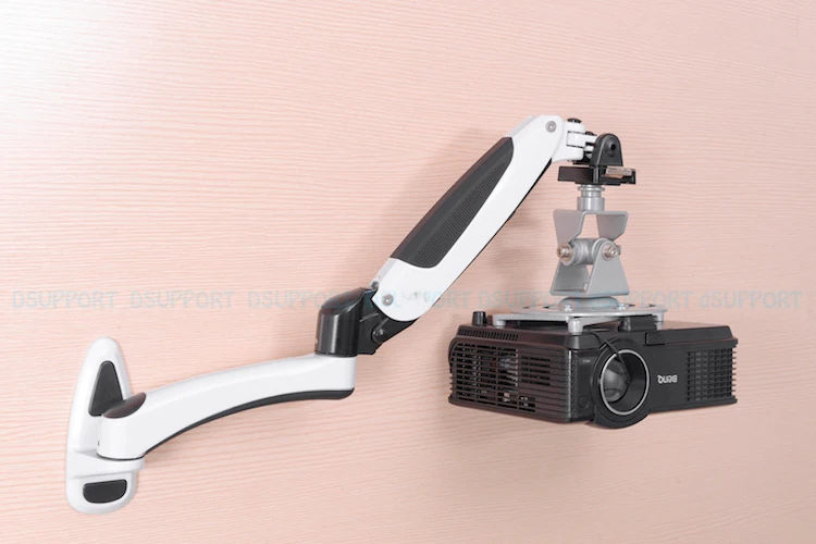 PR03B Aluminum Alloy 360 Degree Projector Wall Mount Full Motion Retractable Universal Projector Hanger Bracket