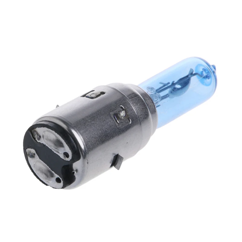 Lâmpada xenon para farol de motocicleta 12v 35w ba20d, luz branca