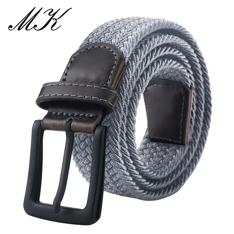 MaiKun Canvas-Gürtel für Herren, modisch, Metall-Dornschließe, militärischer taktischer Riemen, männlicher elastischer Gürtel für Hosen, Jeans