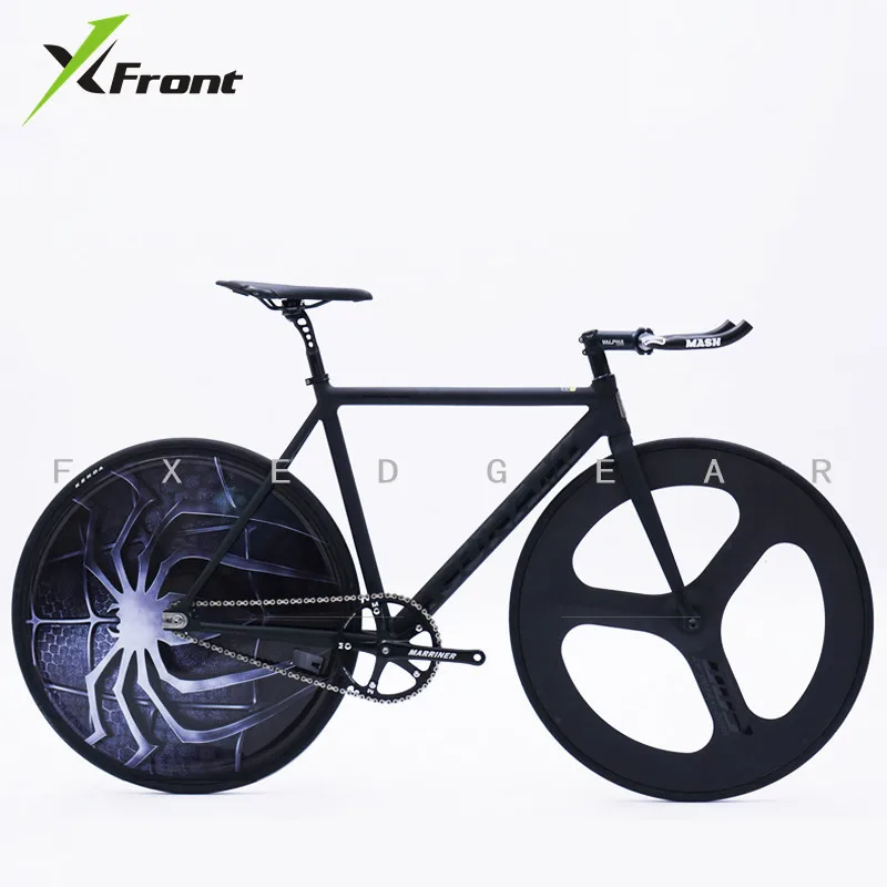 

X-Front Fixed Gear Bicycle Aluminum Alloy Frame Spider Cutter Covered Wheel Blade Muscle Fixie Bicicleta Sports Racing Road Bike