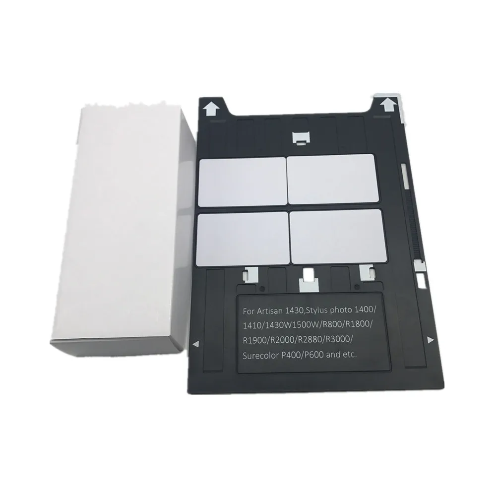 

100X Blank White Inkjet Printable Club School Membership ID Card+1pcs Card Tray for Epson 1430/1400/1410/R800/R1800/P400 Printer