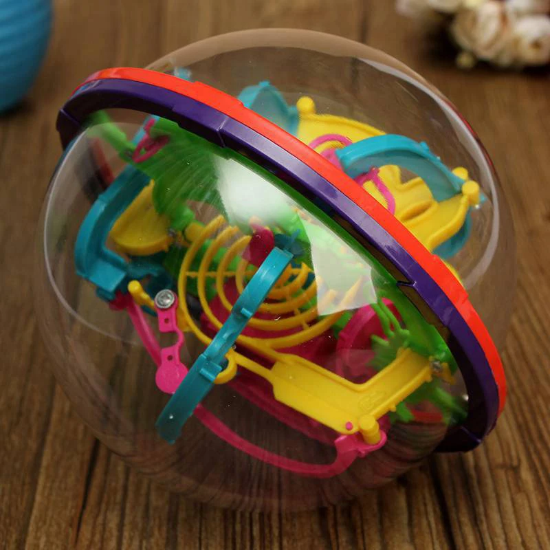 Hot 3D Magic Intellect Maze Ball Kids Children Puzzle Game Learning Education IQ Ability Practical Balance Trainer Toys Tools