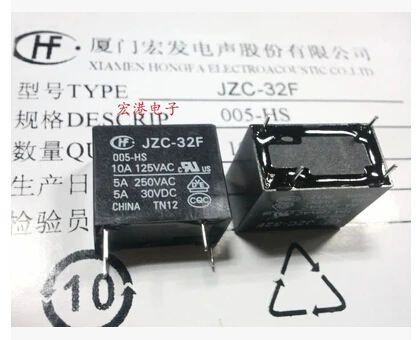 HOT NEW JZC-32F-005-HS JZC-32F-005-HS-5VDC JZC-32F 005-HS 005-HS-5VDC HF32F 005-HS relay DIP4