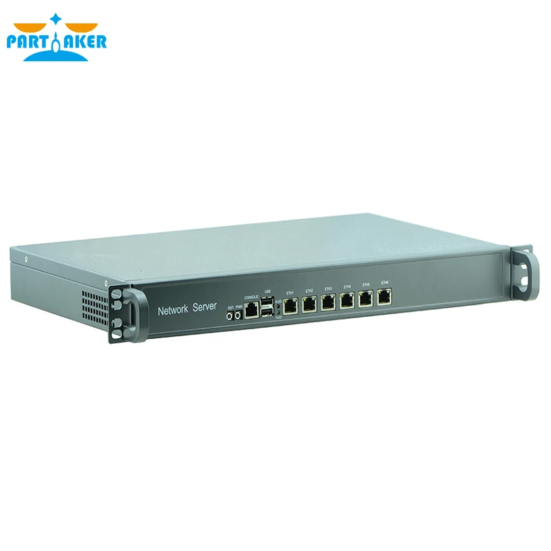 

1U Rack Firewall Router Network Server 6 82583v J1900 1.8G Support ROS Mikrotik PFSense F4