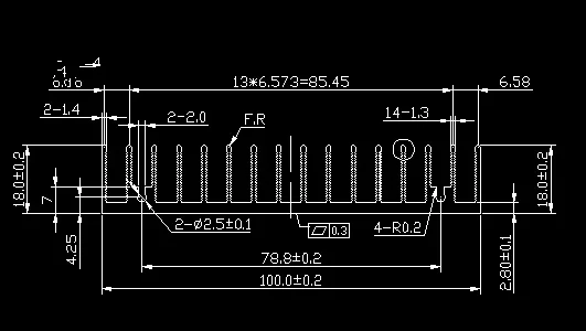 Aluminium  Profile 30*100*18MM Mother board IC Heatsink Triode Mos Tube Voltage Radiator Custom Opening,Digging,Oxidation Fin