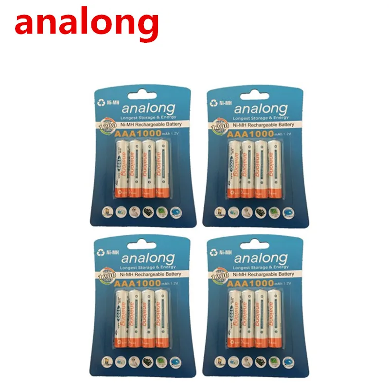 Analong 1.2V AAA 3A NIMH 1000Mah แบตเตอรี่ AAA Aaa Batteria แบตเตอรี่ Ni-MH แบตเตอรี่ชาร์จ