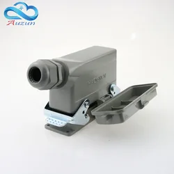 Heavy-duty connector H24B - HE - 024-1 with cover 24 core base line measure double current 16 a voltage 500 v