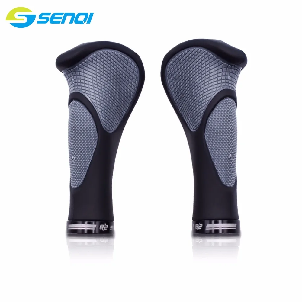 

SENQI BIKING Bicycle Bike MTB Components Bar ends Handlebars Rubber Grips Aluminum Barend Handle bar Ergonomic Push On Soft Grip