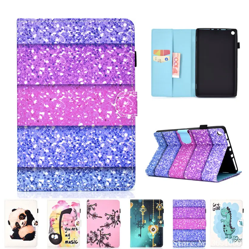 Cute Cartoon Case For Amazon Kindle All New Fire HD 8 2017 7th Generation Funda Cover For Fire HD 8 8