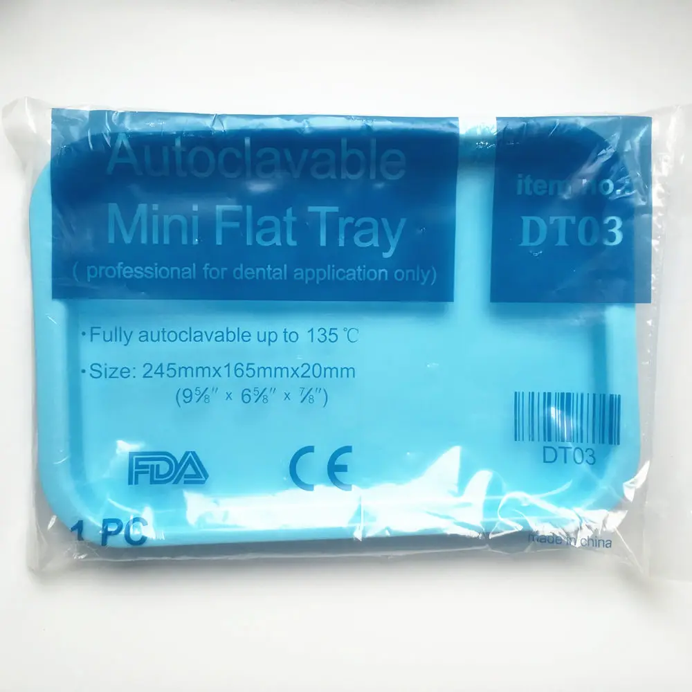 

3pcs/set * Light Blue* Dental Autoclavable Instrument Tray Trays Size 245mm*165mm