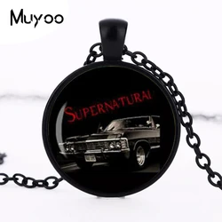 supernatural Impala supernatural The Road so Far Dean winchester Car sam necklace glass Cabochon Necklace HZ1