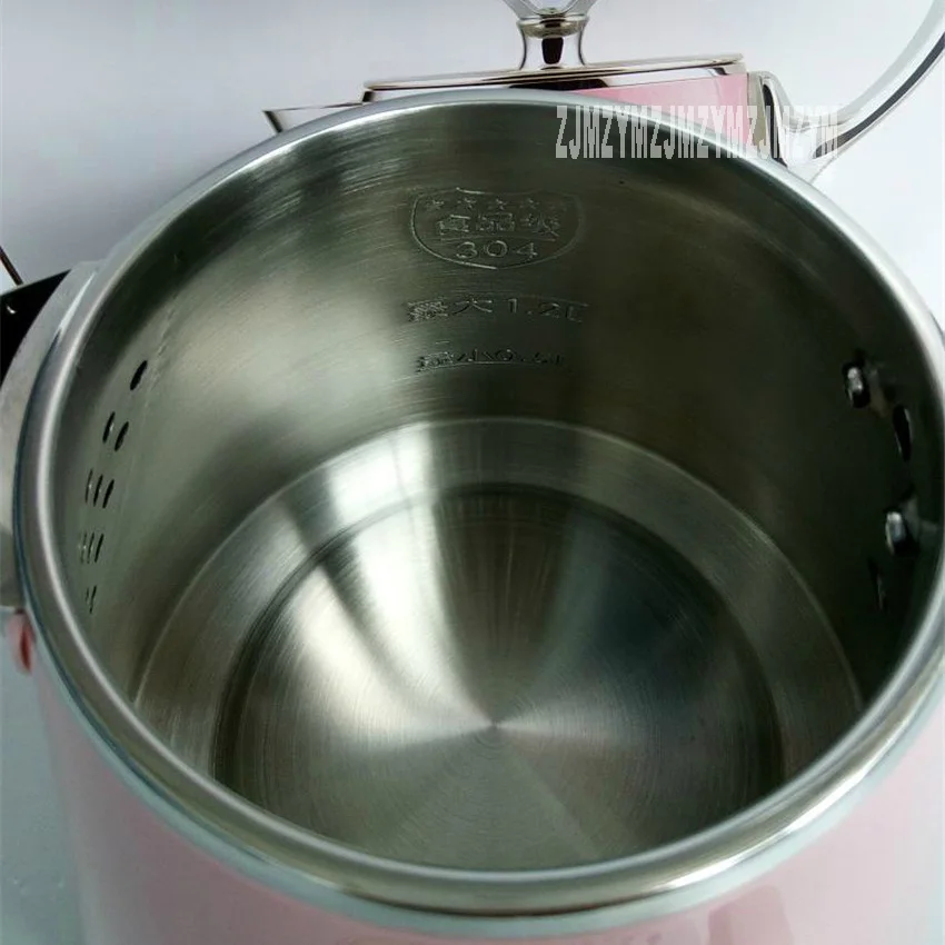 K12-F3 / K17-W6 مفتوحة المياه وعاء الكهربائية غلاية 304 الفولاذ المقاوم للصدأ 1.2L الأميرة النجوم وعاء 220V / 1500W