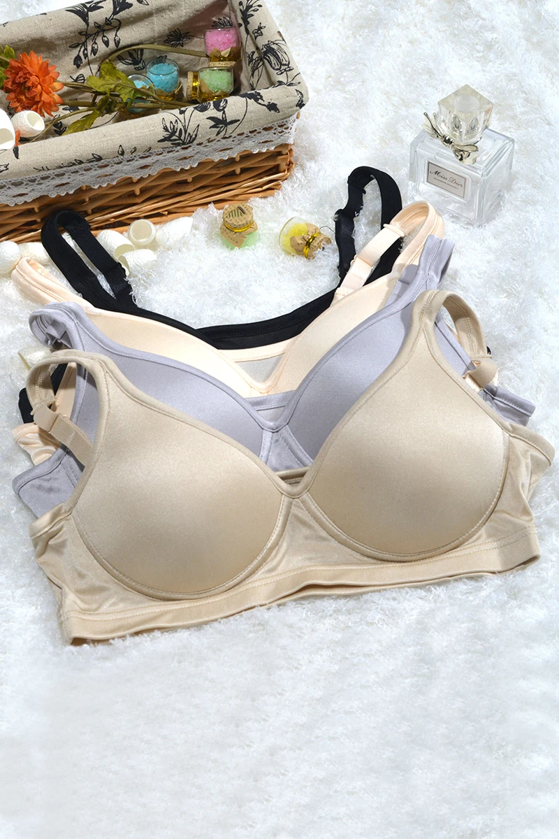 100% Silk Knitted Silk No Rims Bra  Exercise Breathable Vest