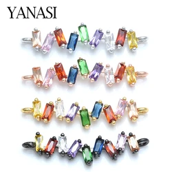 Accessories for Bracelets Earrings Necklace Jewelry Findings Handmade Zirconia Connectors For Women Bracelet Jewelry Making