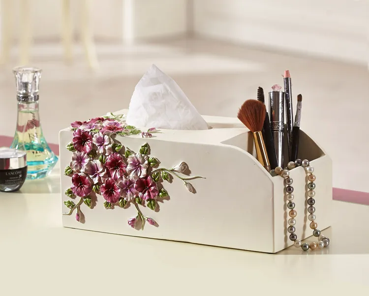 

Rustic desktop storage box tissue pumping box fashion box remote control storage box