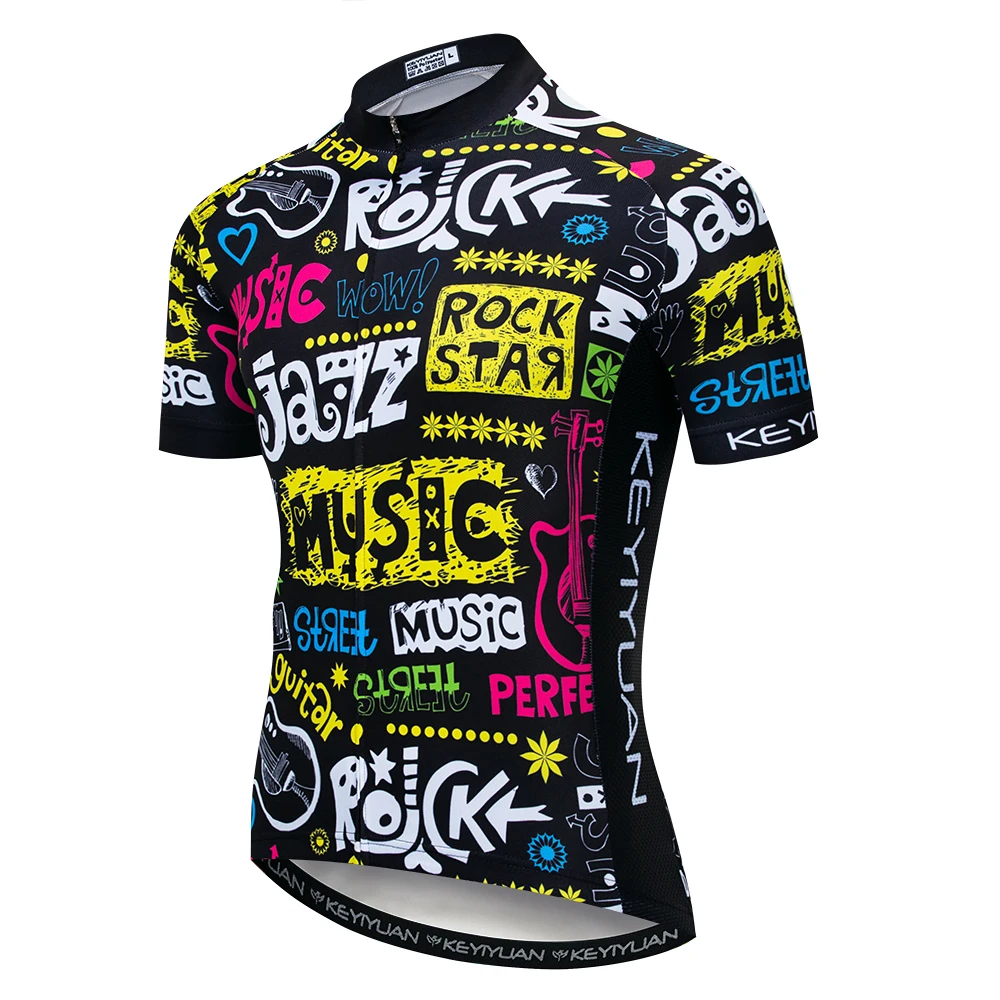 

Keyiyuan NEW Summer Jersey Short Sleeve Top Men Mountain Bike Clothing Road Equipment
