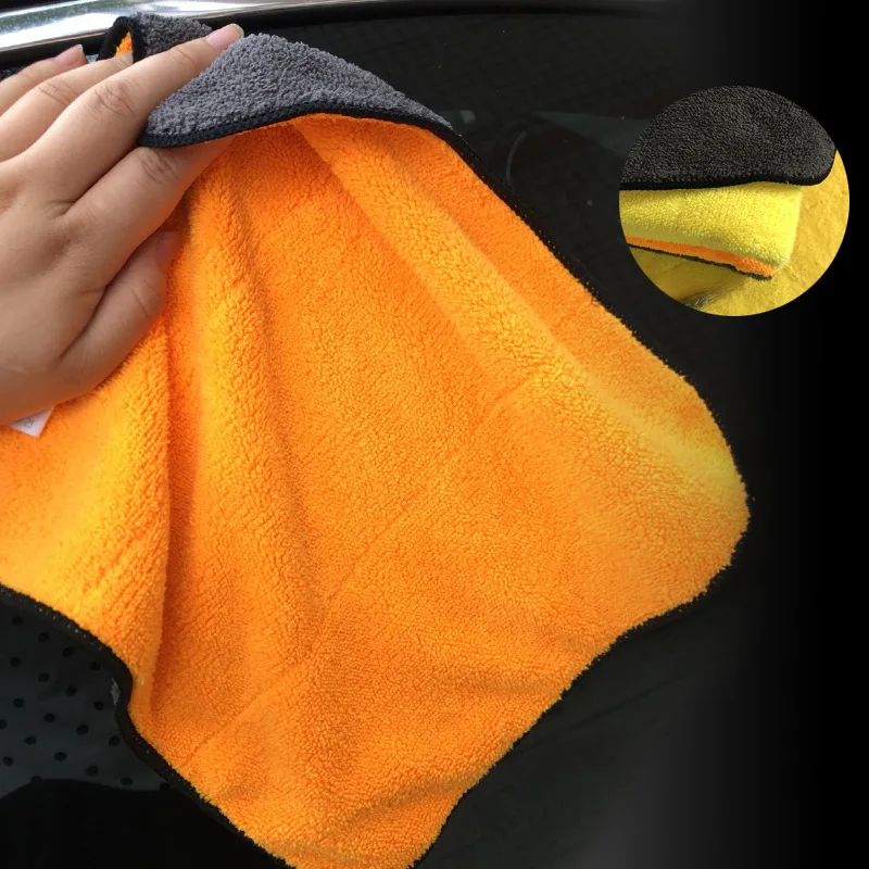 

Super Thick Plush Microfiber Car Cleaning Cloths, Car Care, Wax Polishing, Detailing Towels, Durable, 45cm x 38cm, 800GSM