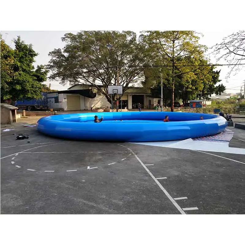 Summer hot sale 0.6 MMPVC material diameter 12m high 1m large outdoor inflatable swimming pool children's swimming pool