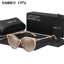2025 New Luxury HD Polarized Women Sunglasses Fashion Round Ladies Vintage Brand Design Cat Eye Woman Female Sun Glasses Oculos