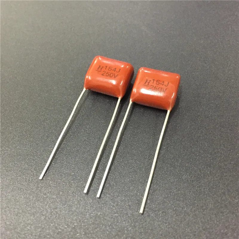 10pcs CBB 154 250V 154J CBB21 0.15uF 150nF P10 Metallized Polypropylene Film Capacitor