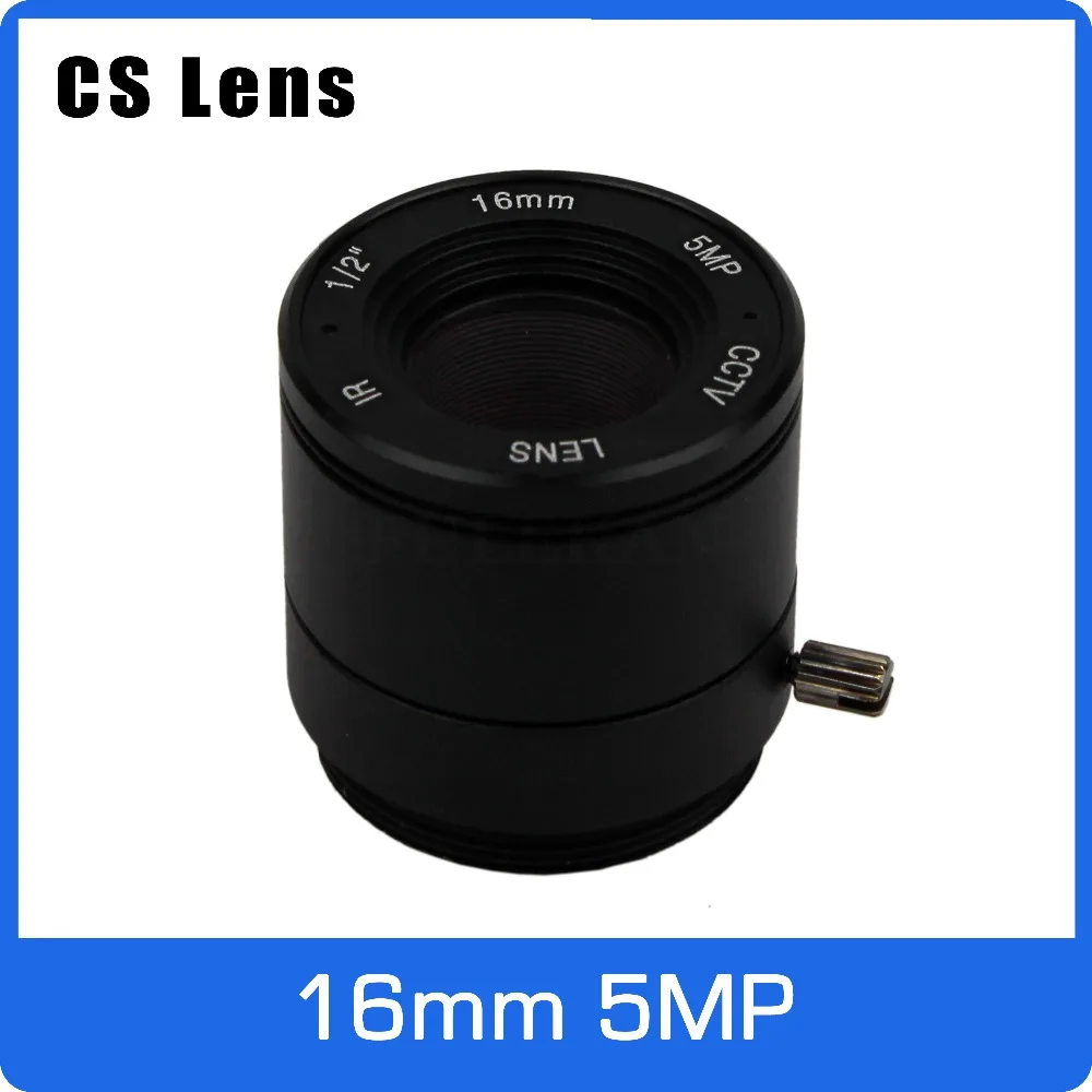 5Megapixel 16mm CS Mount 1/2 inch CCTV Lens Long Distance View For HD 1080P/4MP/5MP AHD/IP Camera Box/Explosion Proof Camera