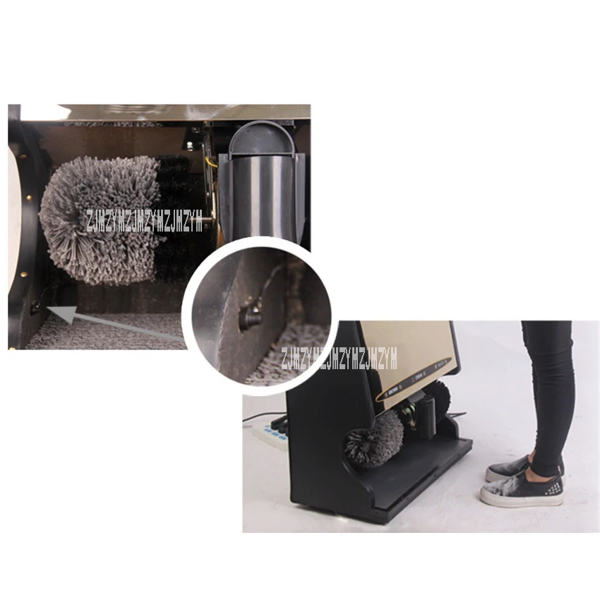 YK-D52 Full Automatic Induction Shoe Cleaning Machine Man Woman Leather Shoe Cleaner Kit Shoe Brush Set Electric Shoe Polisher