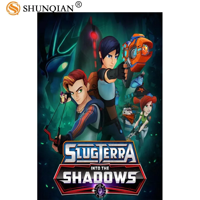 Hot Custom Slugterra Art Canvas Poster Or Canvas Poster Cartoon Picture For Living Room Decor best gift