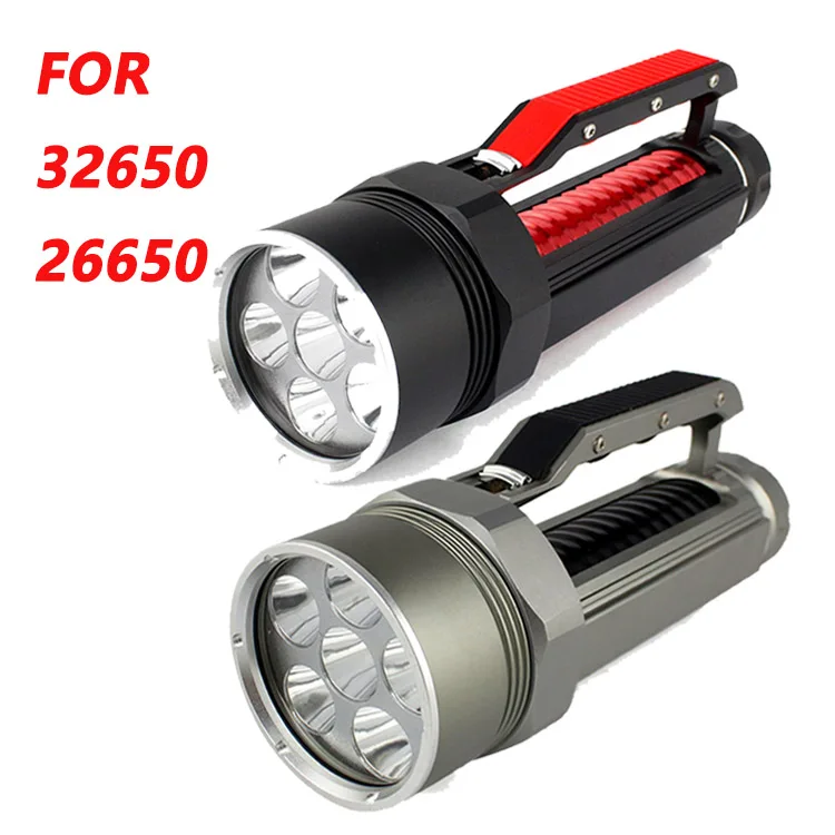 

Anjoet High brightness XM-L2 6X CREE XML L2 LED Professional Diving linternas Waterproof Diving Flashlight For 26650/32650