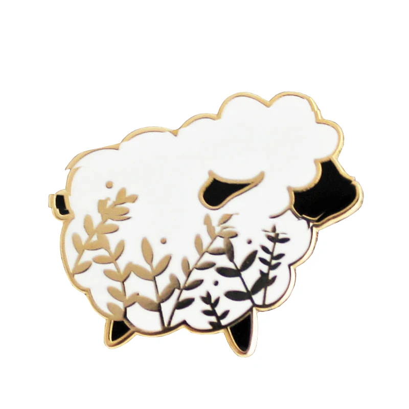 Sheep Knitters yarn croche Enamel Pin