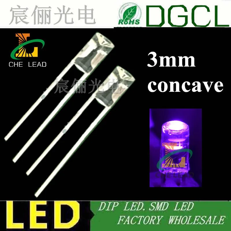 CHANZON 100 Pcs 5mm Red LED Diode Lights (Clear Round Transparent DC 2V