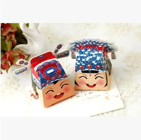 

PASAYIONE Chinese Traditional Style Red Candy Boxes In Bridal And Groom Pattern Gift Cases Wedding Favor Candy Box Gifts Supply