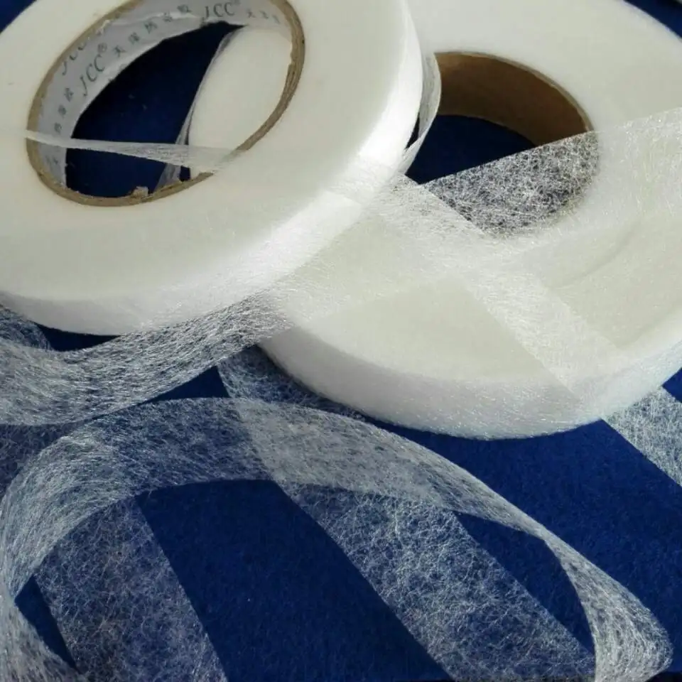 

70 Yards 1 Roll 23g per Square Meter PA Adhesive Non-Woven Fabric Double Side Glue Tape Interlining Cloth Hot Melt Omentum