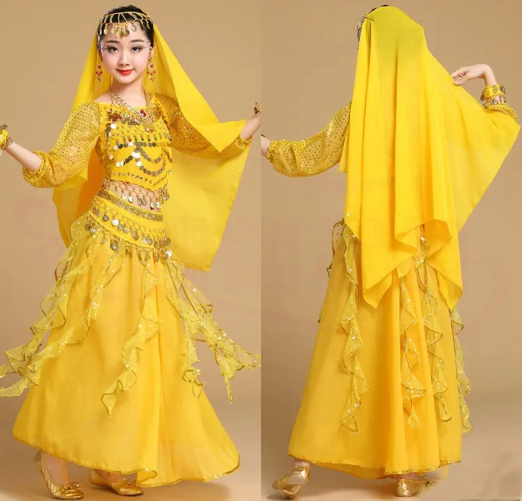 Girl Professional India Dancewear Children Belly Dance Costumes For Girls Egypt Belly Dancing Costume for Girl Bollywood Dance