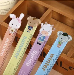 Free shipping New Cartoon Ruler measure 15cm Student Ruler Office School Supplies 4 pieces per lot