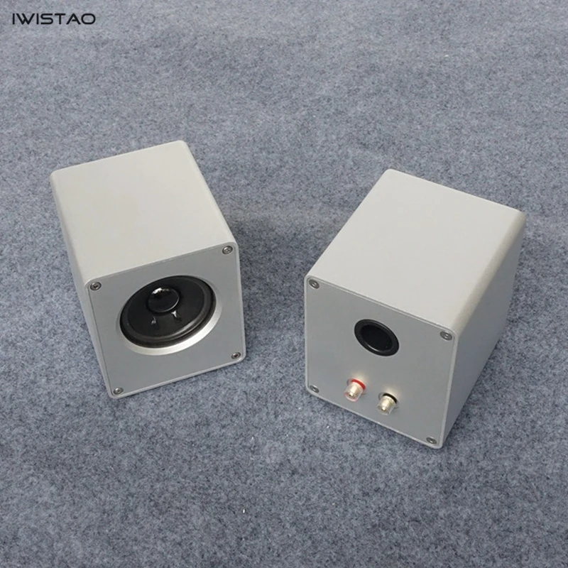 

IWISTAO HIFI 3 Inch Full Range Speaker 1 Pair 2 x 15W Computer Speaker Whole Aluminum Casing Audio