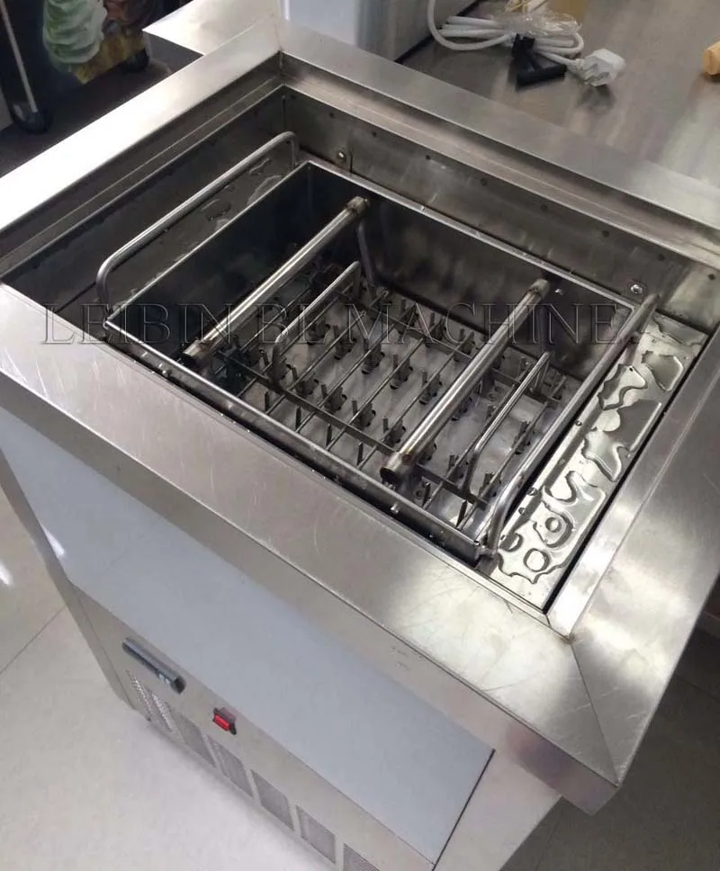 Máquina de helado comercial, máquina de paletas manual automática, máquina de congelación rápida de paletas, máquina comercial de paletas de frutas