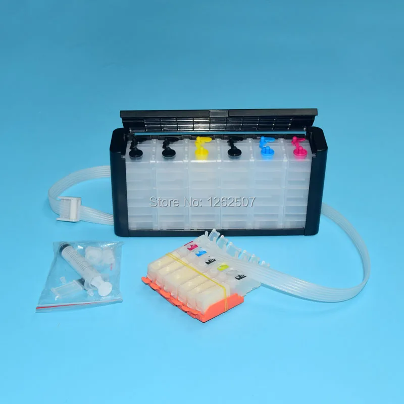 PGI-570 CLI-571 Ciss Ink System For Canon PIXMA MG7750 MG7751 MG7752 MG7753 TS8050 TS8051 TS8052 TS8053 TS9050 TS9055 Printers