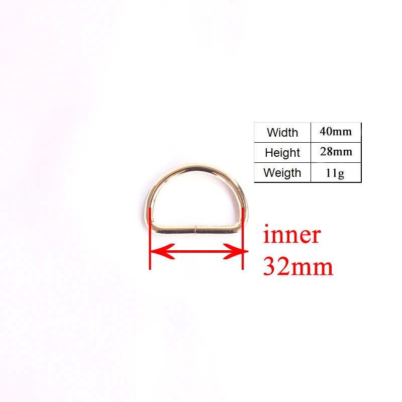 Vendita al dettaglio di metallo D fibbia ad anello per 30 millimetri tessitura cinghie Sacchetti di alpinismo zaino accessori fai da te collare di
