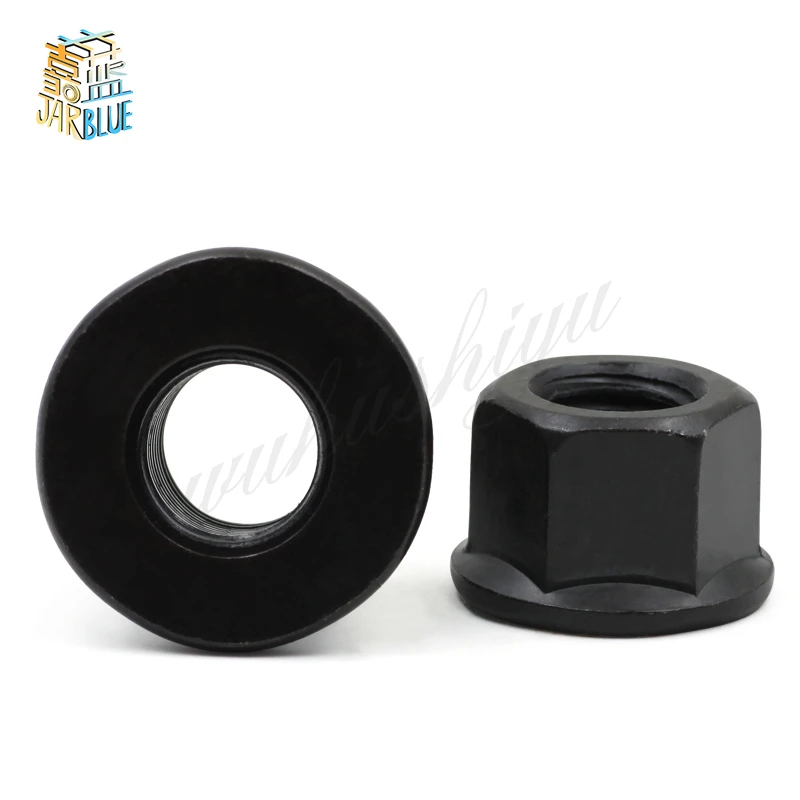 2PCS Cheap 8.8 High Strength Hex Flange Plate with Black Padded Cushion Nut Nut M10-M24 GB6177