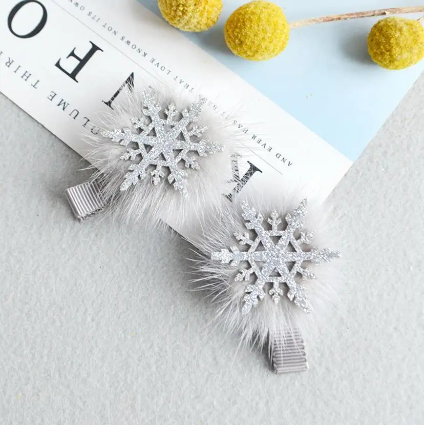 Girls hair accessories Winter Glitter snowflake Hairband Kids Party Hair Hoops crown hair clips hair ties bands headwear