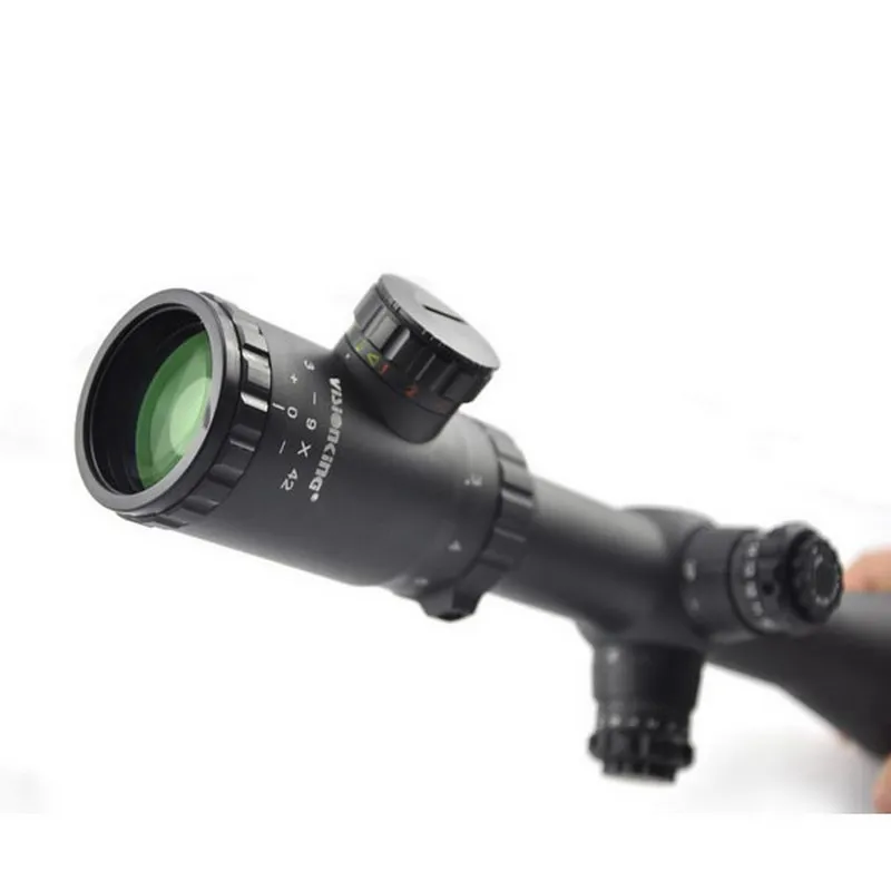 Visionking 3-9x42 Mil-Dot Illumination Riflescope 30mm Tube High Shockresistance Wide Angle Optical Sight .308 30-06.223 Scope